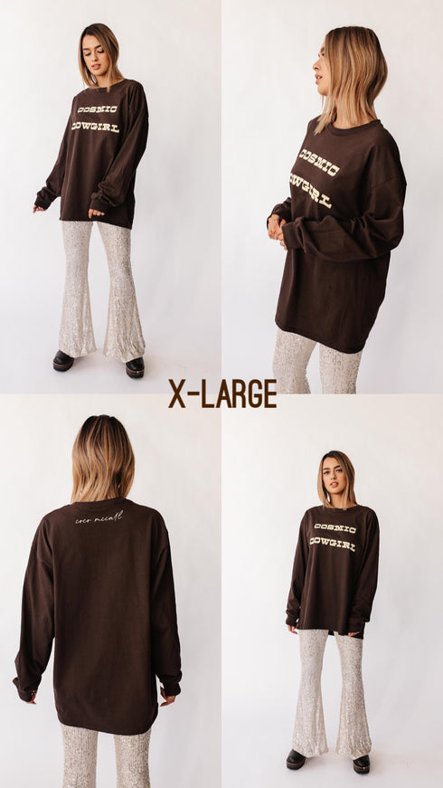 Cosmic Cowgirl Tee // Chocolate